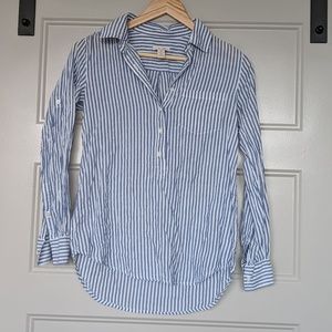 JCrew Half Button Top